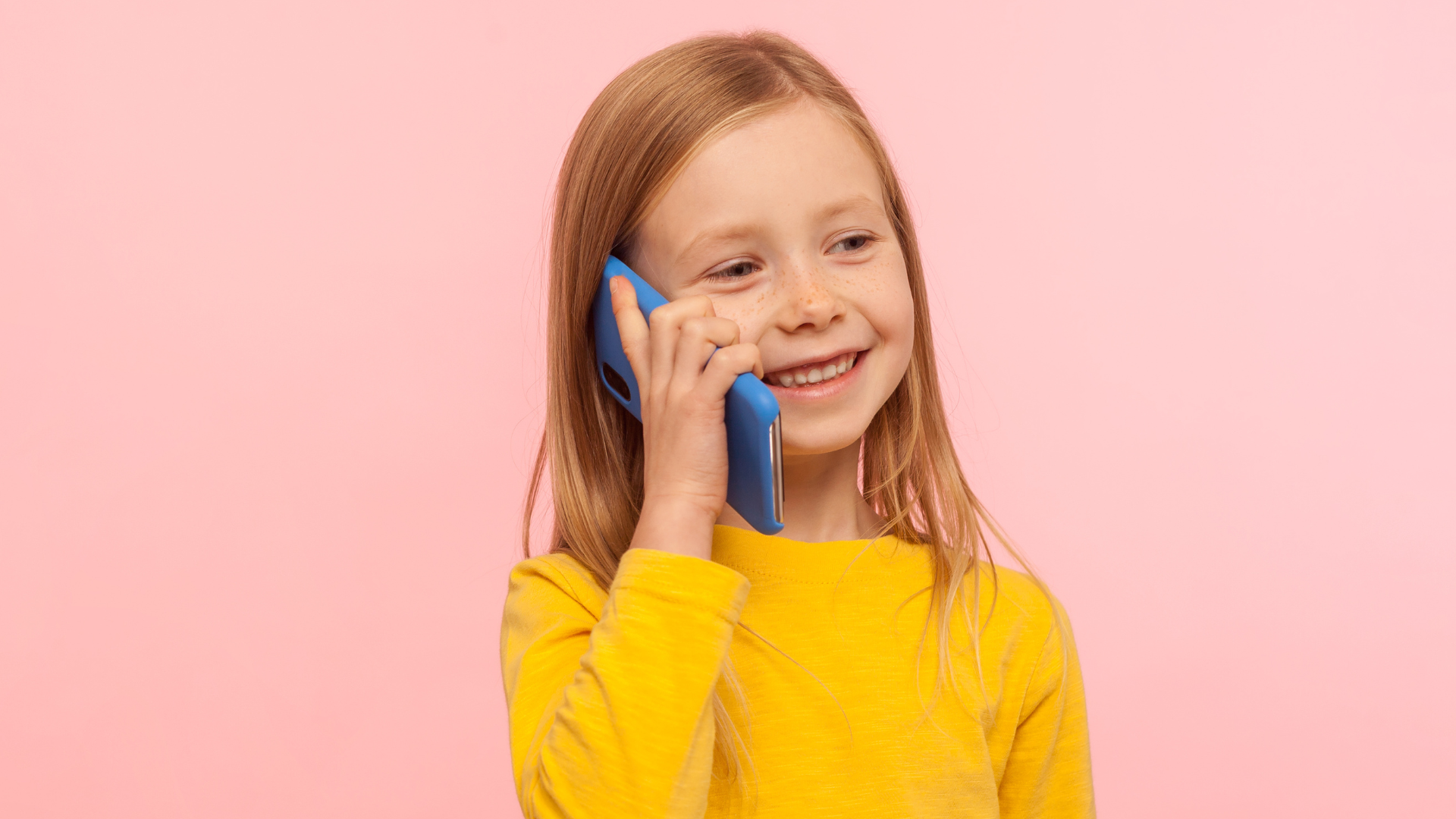 child on the phone