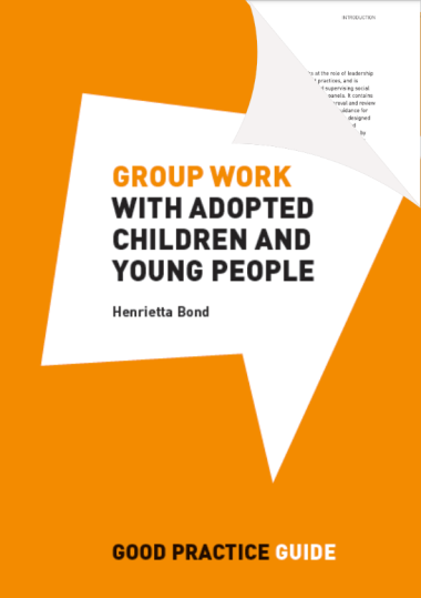 Group work with adopted children and young people front cover