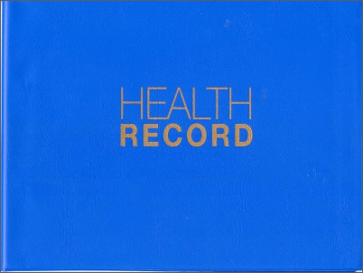 Carer held health record cover