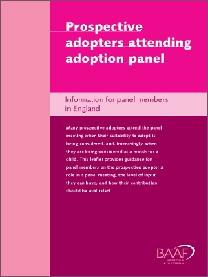 Prospective adopters adoption panel cover
