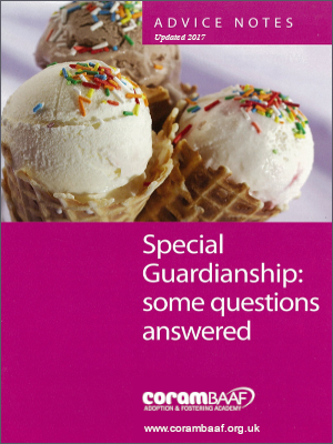 Special guardianship: some questions answered 2017 cover