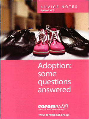 Adoption: some questions answered 2017 cover