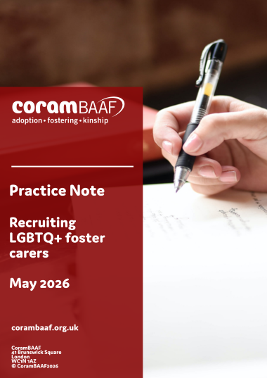 Recruiting LGBTQ+ foster carers cover